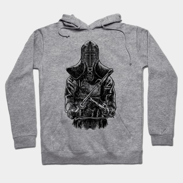 Master the Art of Dual Sword Technique with Kendo Nito Ryu Hoodie by Holymayo Tee